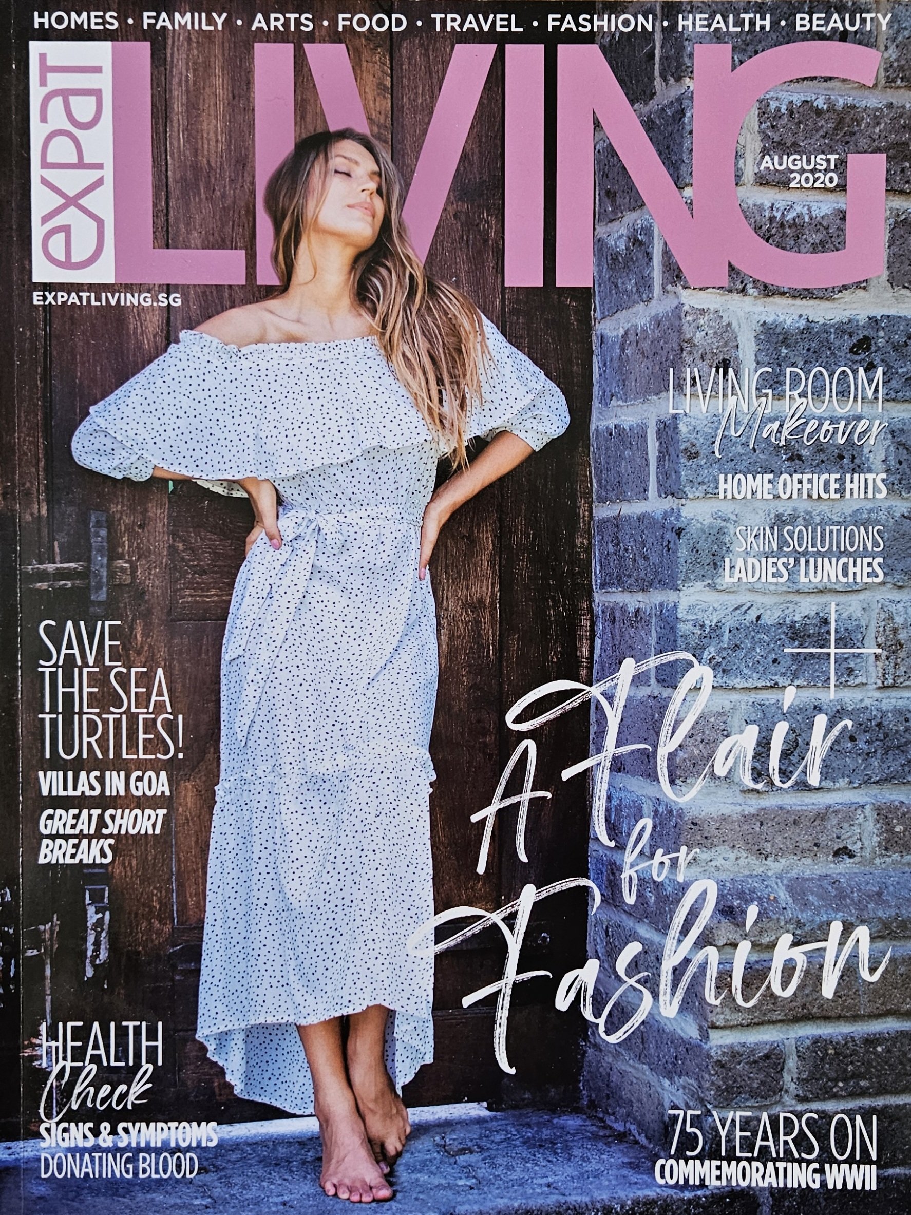 Expat Living Aug 2020 - Home Showcase - Cover Page